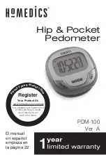 HoMedics PDM-100 Manual предпросмотр