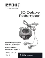 HoMedics PDM-200-CA Instructoin Manual preview