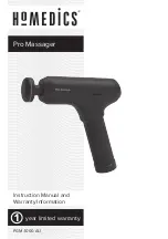 HoMedics Pro PGM-1000-AU Instruction Manual And  Warranty Information preview