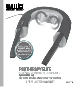 Preview for 1 page of HoMedics PRO THERAPY ELITE NMS-377HJ Instruction Manual And  Warranty Information