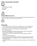 Preview for 2 page of HoMedics Rapid Relief HW-P100 User Manual