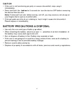 Preview for 8 page of HoMedics Rapid Relief HW-P100 User Manual