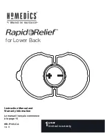 Preview for 1 page of HoMedics Rapid Relief HW-P105 Instruction Manual And  Warranty Information