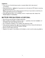 Preview for 8 page of HoMedics Rapid Relief HW-P105 Instruction Manual And  Warranty Information