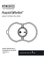 Preview for 15 page of HoMedics Rapid Relief HW-P105 Instruction Manual And  Warranty Information