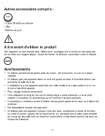 Preview for 16 page of HoMedics Rapid Relief HW-P105 Instruction Manual And  Warranty Information