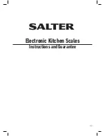 Предварительный просмотр 1 страницы HoMedics Salter Instructions And Guarantee