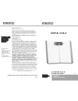 Preview for 1 page of HoMedics SC-310 Instruction Manual And  Warranty Information