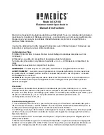 Предварительный просмотр 9 страницы HoMedics SC-900 Instruction Manual