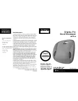 Preview for 1 page of HoMedics Shiatsu Air Pro Instruction Manual And  Warranty Information