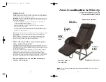 Preview for 12 page of HoMedics Shiatsu AntiGravity Recliner AG-3000 Instruction Manual And  Warranty Information