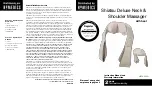 HoMedics Shiatsu Deluxe NMS-620H Instruction Manual And  Warranty Information preview