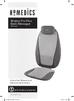 HoMedics Shiatsu Pro Plus SBM-385H-AU Instruction Manual And  Warranty Information preview