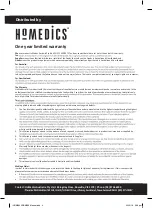 Предварительный просмотр 3 страницы HoMedics Shiatsu Pro Plus SBM-385H-AU Instruction Manual And  Warranty Information