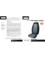 HoMedics Shiatsu+ SBM-300H Instruction Manual And Warranty preview