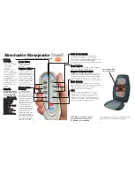 Предварительный просмотр 8 страницы HoMedics Shiatsu+ SBM-300H Instruction Manual And Warranty