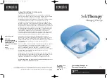 Preview for 1 page of HoMedics SoleTherapy ST-2 Instruction Manual And  Warranty Information