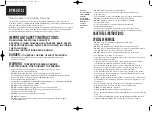 Preview for 2 page of HoMedics SoleTherapy ST-2 Instruction Manual And  Warranty Information