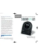 Предварительный просмотр 1 страницы HoMedics SOUND SPA SS-400B Instruction Manual And  Warranty Information