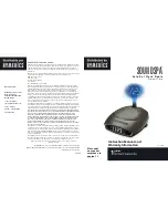 HoMedics SoundSpa SS-4510 Instruction Manual And  Warranty Information preview