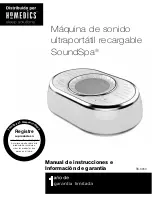 Предварительный просмотр 9 страницы HoMedics SoundSpa Ultra Instruction Manual And  Warranty Information