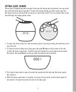 Предварительный просмотр 9 страницы HoMedics SOUNSPA SUNRISE Instruction Manual And  Warranty Information