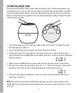 Предварительный просмотр 10 страницы HoMedics SOUNSPA SUNRISE Instruction Manual And  Warranty Information