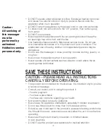 Preview for 3 page of HoMedics SP-100H-CA Instruction Manual And  Warranty Information