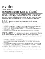 Preview for 10 page of HoMedics SP-100H-CA Instruction Manual And  Warranty Information