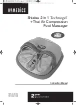 HoMedics Technogel FMS-GAH-EU Instruction Manual preview