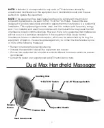 Preview for 8 page of HoMedics THERA-P HHP-230-THP Instruction Manual And  Warranty Information