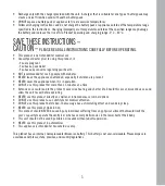 Preview for 3 page of HoMedics Therapist Select Plus Instruction Manual And  Warranty Information