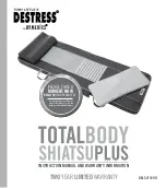 Preview for 1 page of HoMedics TONY LITTLE'S DESTRESS TOTAL BODY SHIATSU PLUS BM-SV100HTL Instruction Manual And  Warranty Information