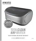 HoMedics TOTAL CLEAN AP-DT10 Instruction Manual And  Warranty Information preview