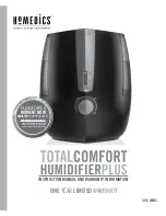 Предварительный просмотр 1 страницы HoMedics Total Comfort Humidifier Plus UHE-WM15 Instruction Manual And  Warranty Information