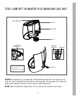 Предварительный просмотр 5 страницы HoMedics Total Comfort Humidifier Plus UHE-WM15 Instruction Manual And  Warranty Information