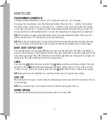 Preview for 8 page of HoMedics TOTAL COMFORT UHE-WM350 Instruction Manual And  Warranty Information