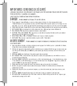 Preview for 16 page of HoMedics TOTAL COMFORT UHE-WM350 Instruction Manual And  Warranty Information