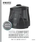 Preview for 1 page of HoMedics TOTALCOMFORT HUMIDIFIER PLUS UHE-WM70 Instruction Manual