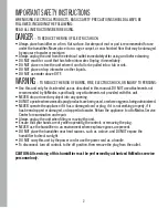 Preview for 2 page of HoMedics TOTALCOMFORT UHE-WM16 Instruction Manual And  Warranty Information