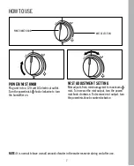 Preview for 7 page of HoMedics TOTALCOMFORT UHE-WM16 Instruction Manual And  Warranty Information