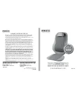 Предварительный просмотр 11 страницы HoMedics Triple Shiatsu Pro Instruction Manual And  Warranty Information