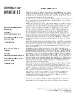 Preview for 1 page of HoMedics UHE-OW14 Instruction Manual