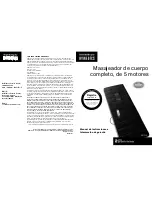 Предварительный просмотр 5 страницы HoMedics VM-150 Instruction Manual And Warranty