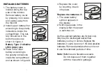 Предварительный просмотр 8 страницы HoMedics Walgreens 518728 Manual