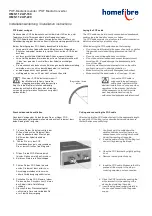 Preview for 1 page of Homefibre OMS 112 AP-150 Installation Instructions