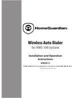 Preview for 1 page of HomeGuardian 4902013 Installation And Operation Instructions Manual