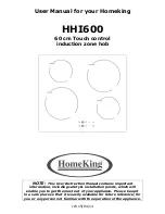 HomeKing HHI600 User Manual preview