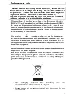 Preview for 3 page of HomeKing HRTT485W User Manual