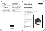 Предварительный просмотр 1 страницы Homelec PREMIER RANGE Instruction Manual